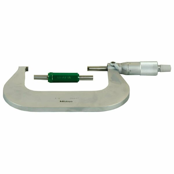 Beautyblade 3-4 in. Micrometer with Ratchet Stop & Standard BE3729138